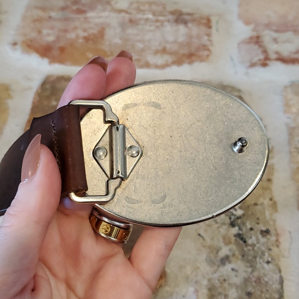 Abercrombie & Fitch Brown Leather Glitz Belt - Picture 6 of 12